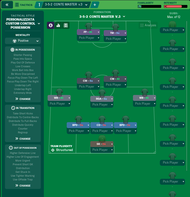 FMtrendGames ⚽ on X: A working in good progress with the #FM21 Antonio  Conte's 3-5-2 tactic that secured the Serie A title for them after a very  long time. More details coming